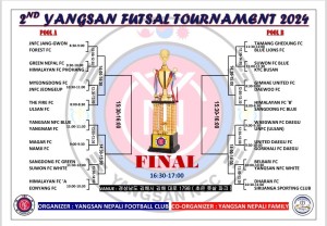 दोस्रो याङसान फुटसल प्रतियोगिताको टाइसिट सर्वाजनिक